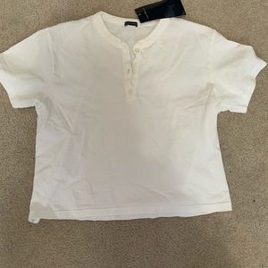 Brandy melville tshirt w/ buttons